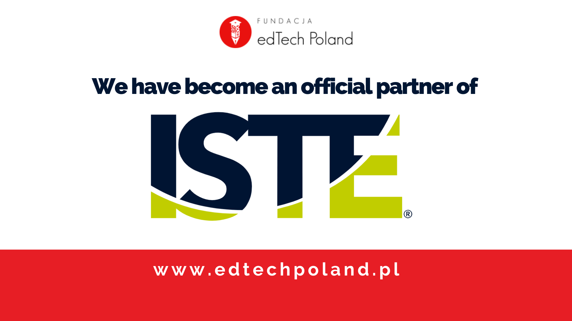 Zostaliśmy oficjalnym partnerem ISTE!